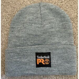 Timberland PRO Essential Watch Cap Gray Acrylic Cuffed Beanie Hat OSFA